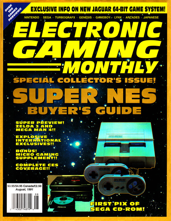 Electronic Gaming Monthly Issue 25 (August 1991) cover